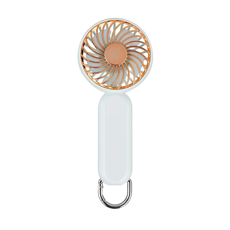2024 New Summer Noiseless Hand Held Portable Mini Fan Rechargeable Desktop Table Air Cooling Handheld A217 Fan