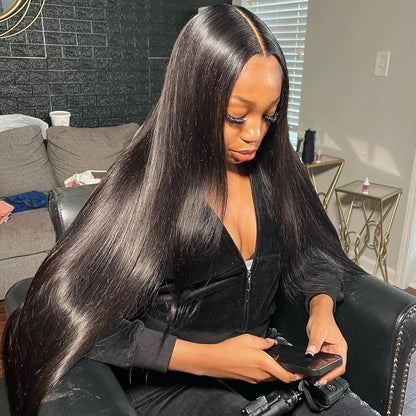 250% 30 40Inches Bone Straight Lace Frontal Wigs Brazilian 13x4 13x6 Lace Front Human Hair Wigs For Women 360 Full Pre Plucked