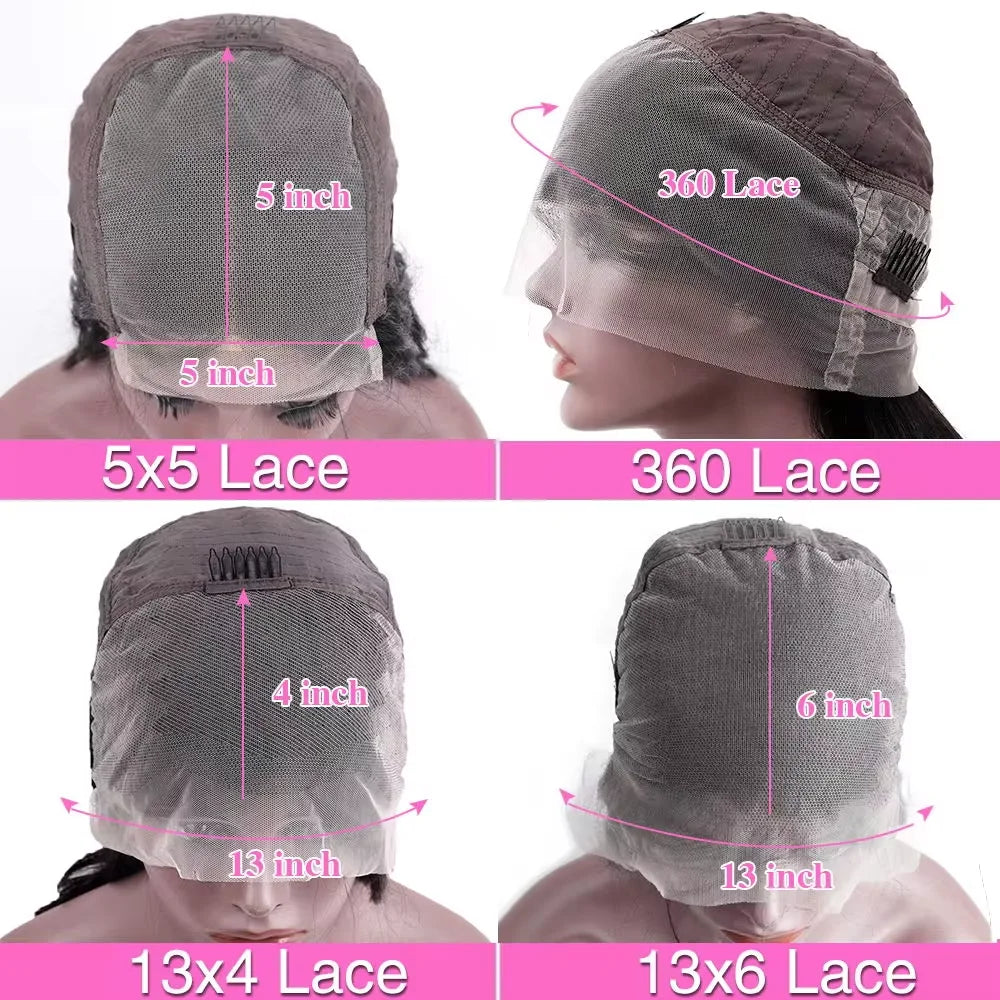 46 Inch Hd 13x6 Water Deep Wave Lace Frontal Wigs Human Hair 13x6 Lace Front Wig Curly Wigs For Women Pre Plucked With Baby Hair