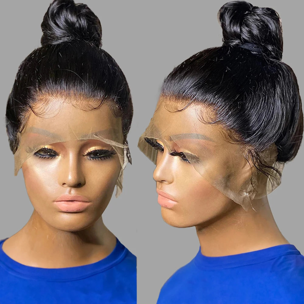 250% 30 40Inches Bone Straight Lace Frontal Wigs Brazilian 13x4 13x6 Lace Front Human Hair Wigs For Women 360 Full Pre Plucked