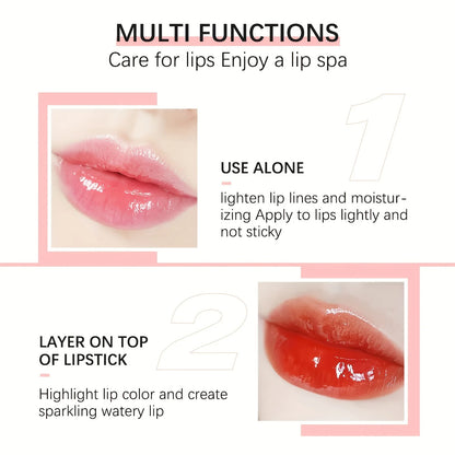 Hydrating Lip Glow Oil Long Lasting Plumping Lip Gloss Transparent Toot Lip Balm Moisturizing Lip Oil  for Lip Care and Dry Lips