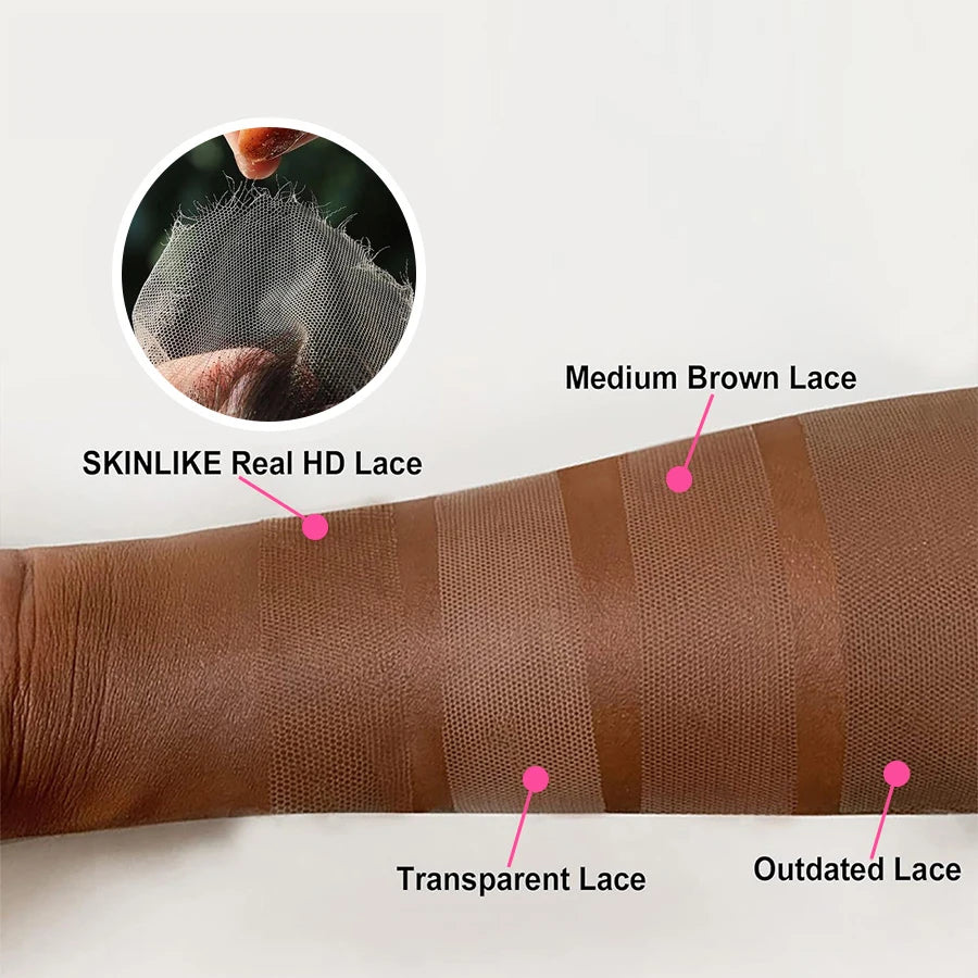 Kinky Curly 13x4 Lace Frontal Wig Brazilian Hair Transparent Water Wave Lace Frontal Human Hair Wigs For Women 4x4 Lace Wig