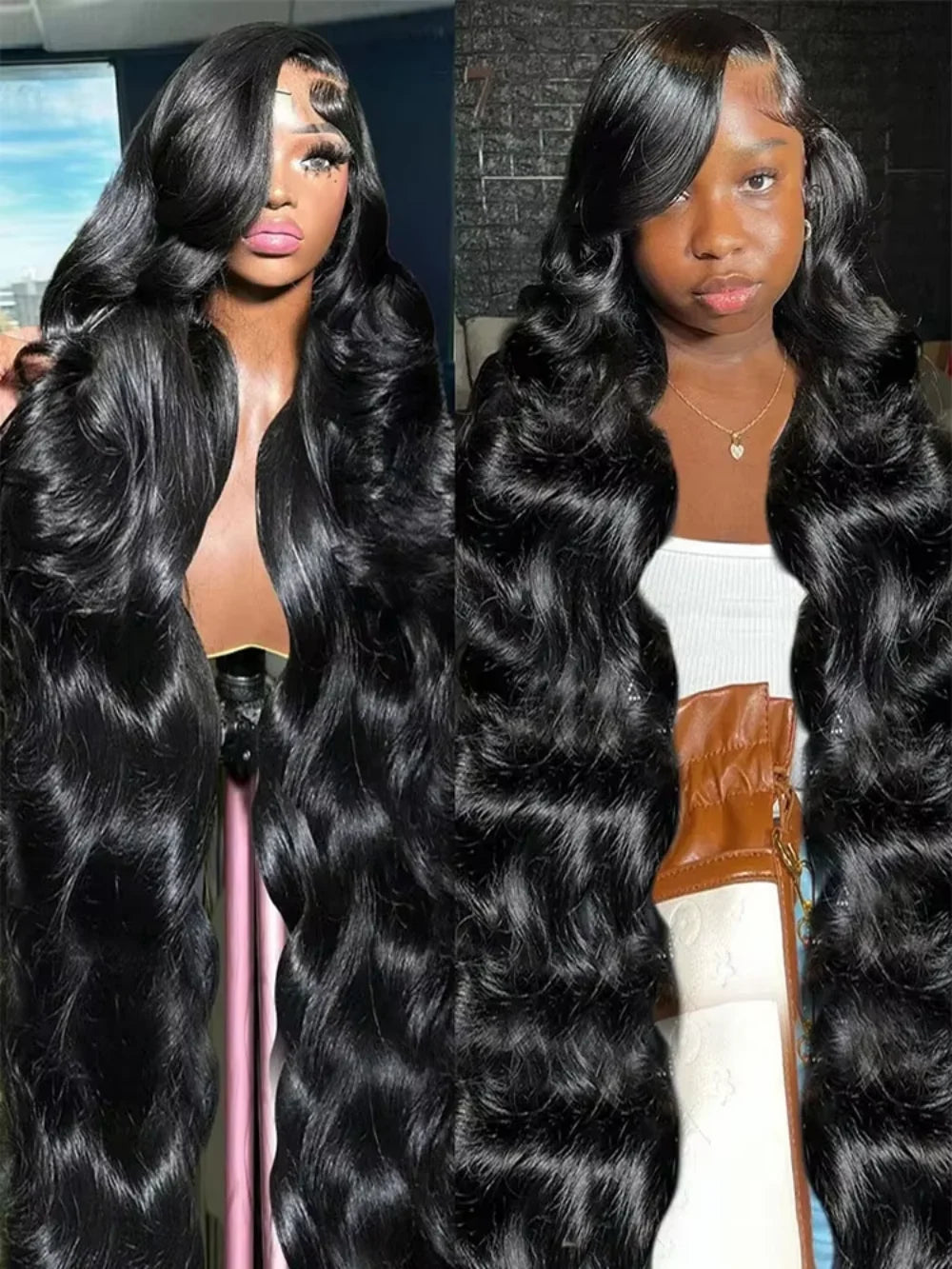 13x6 13x4 HD Lace Human Hair Lace Frontal Wigs 36 46 Long Inch Body Wave 360 5x5 Hd Transparent Lace Full Frontal Wig for Women