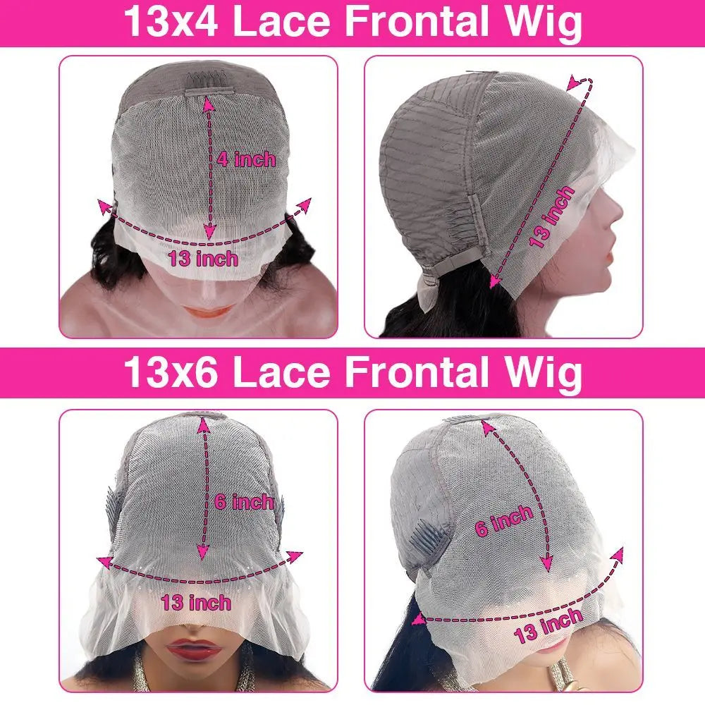 30 36 Inch 4/27 Highlight Ombre 13x4 HD Lace Front Wig Bone Straight 13x6 Lace Frontal Human Hair Wigs 200% Density Preplucked